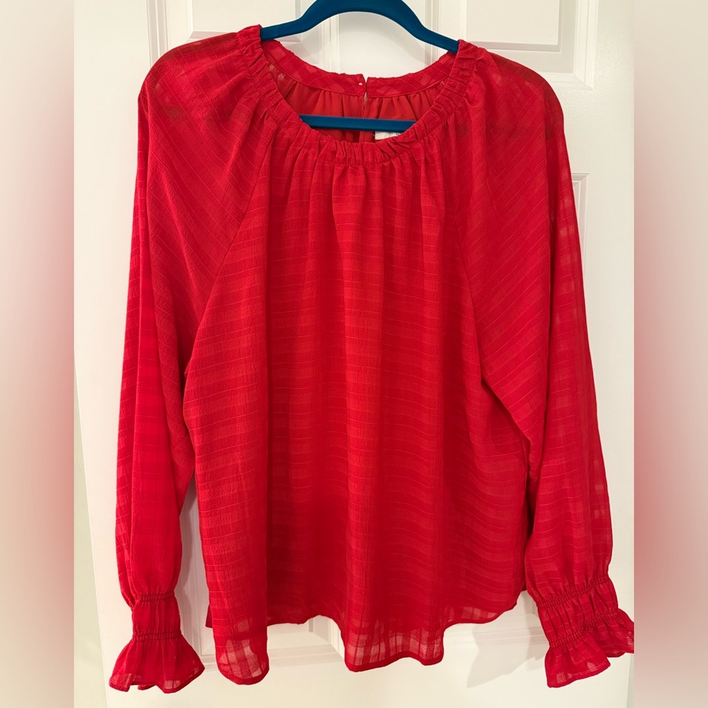 Elegant Red Women's Top